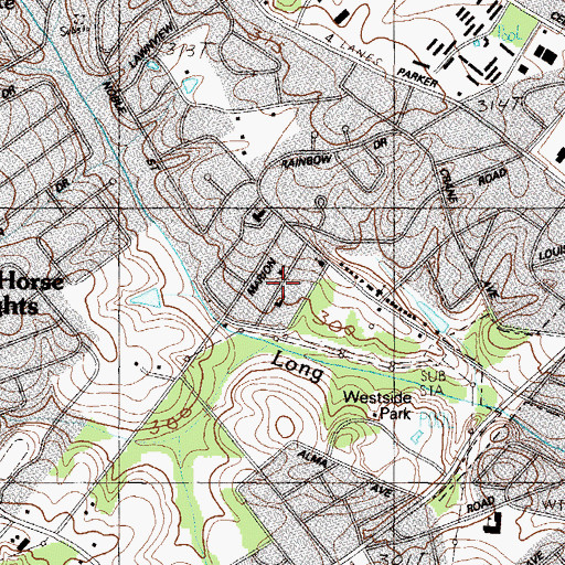 Topographic Map of Woodbriar, SC
