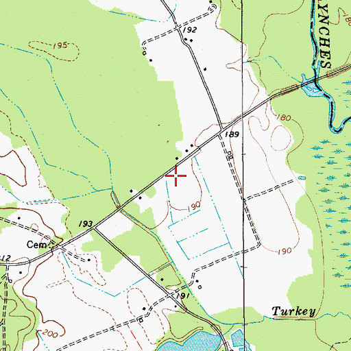Topographic Map of Newsomville School (historical), SC