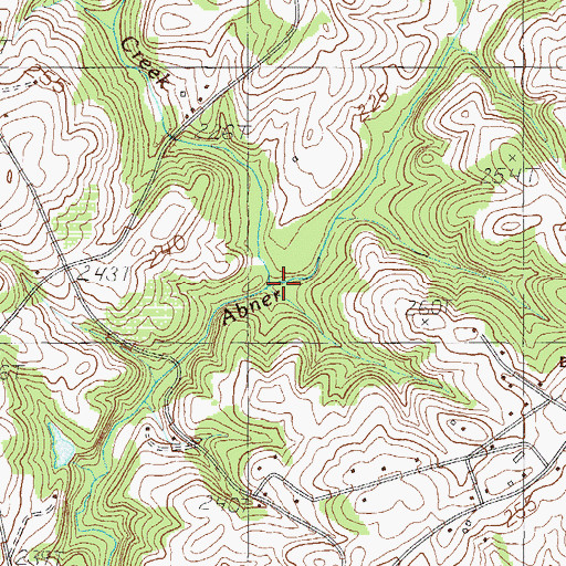 Topographic Map of Abner Creek, SC