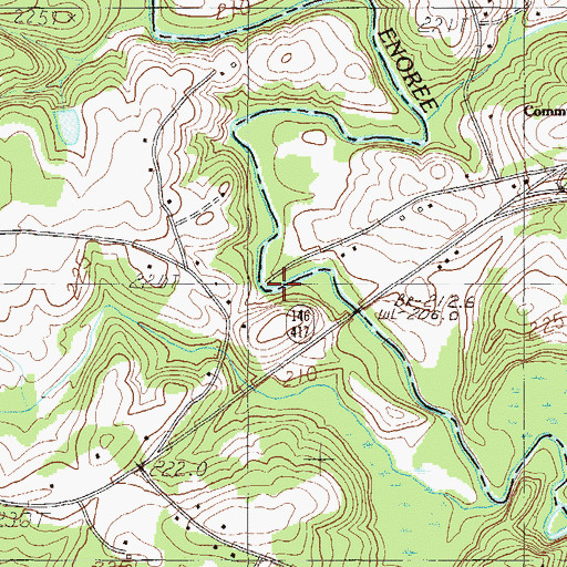 Topographic Map of Anderson Bridge, SC