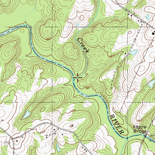 Topographic Map of Brock Page Creek, SC