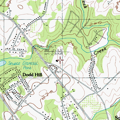 Topographic Map of Dodd School (historical), SC