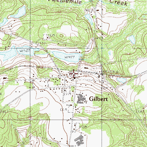 Topographic Map of Gilbert, SC