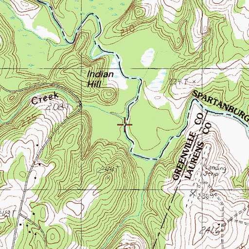 Topographic Map of Gilder Creek, SC