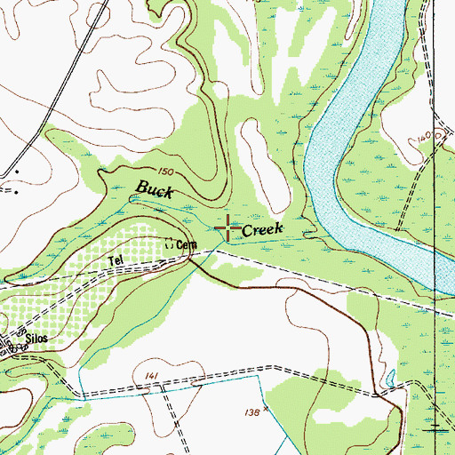 Topographic Map of Gillies Creek, SC