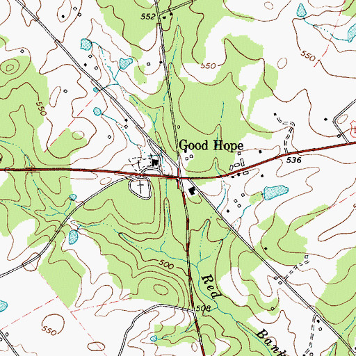 Topographic Map of Good Hope, SC