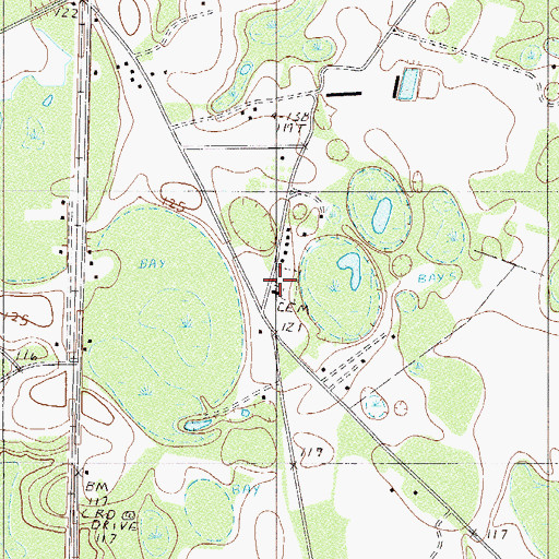 Topographic Map of Good Hope Church, SC