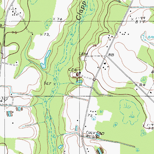 Topographic Map of Goodwill Church, SC