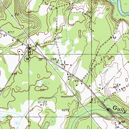 Topographic Map of Great Pleasant School (historical), SC