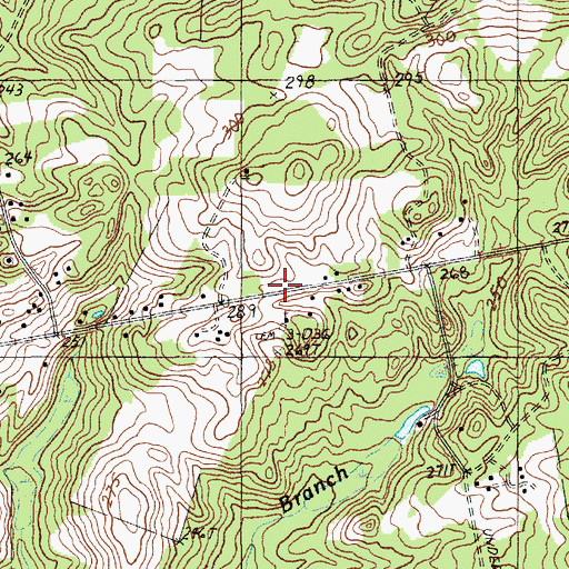 Topographic Map of Gum Springs Church, SC