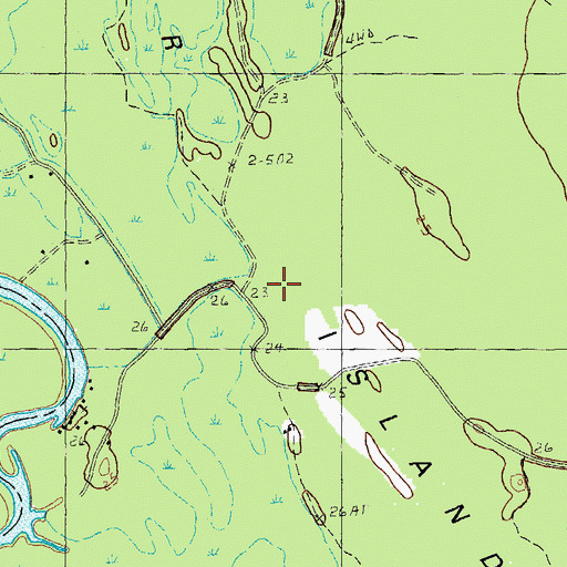 Topographic Map of Gunter Island, SC