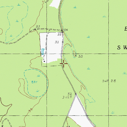 Topographic Map of Gunter Island School (historical), SC