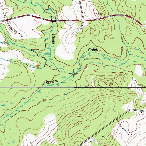 Topographic Map of Haig Creek, SC