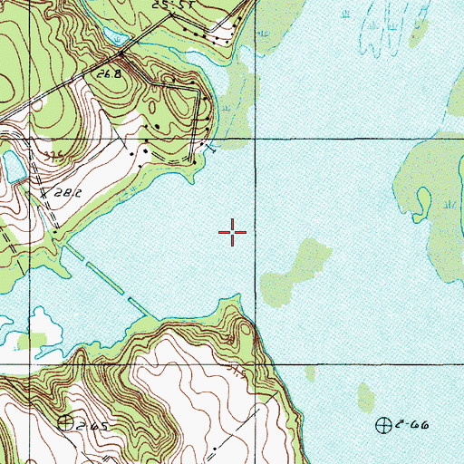 Topographic Map of Halfway Swamp Creek, SC