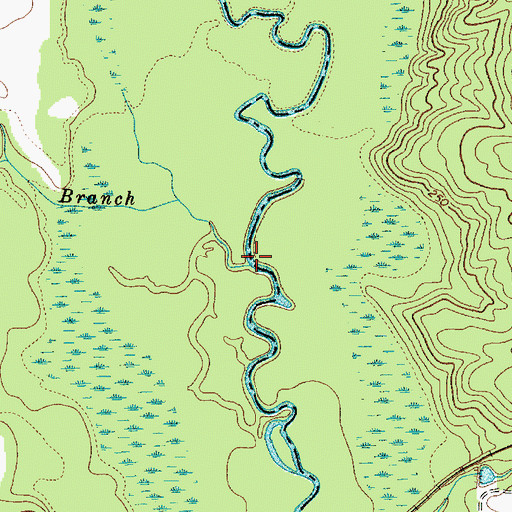 Topographic Map of Hammond Branch, SC