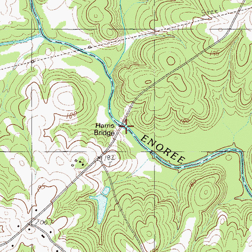 Topographic Map of Harris Bridge, SC