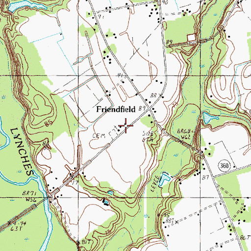 Topographic Map of Hebron Church, SC
