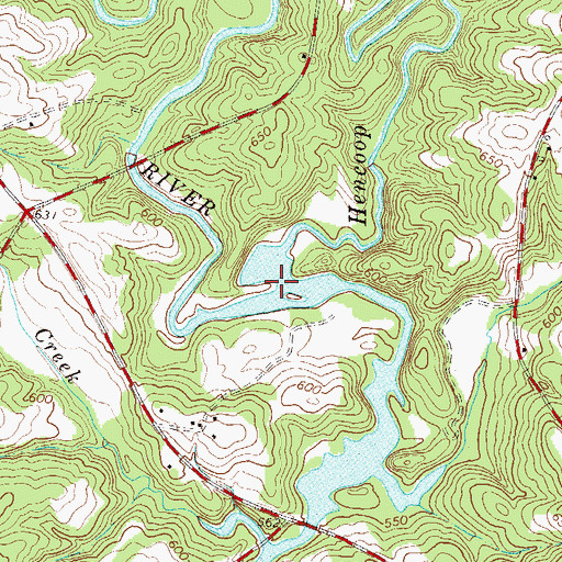 Topographic Map of Hencoop Creek, SC
