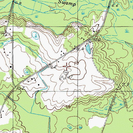 Topographic Map of Hendersonville Elementary School, SC