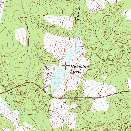 Topographic Map of Herndon Pond, SC