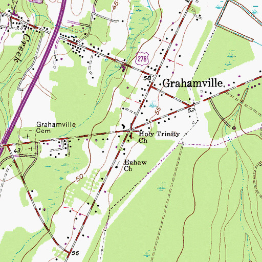 Topographic Map of Holy Trinity Church, SC