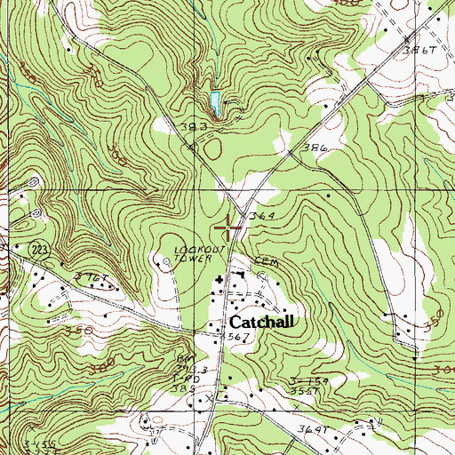 Topographic Map of Hopewell Church, SC