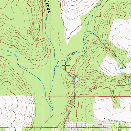 Topographic Map of Perdido Creek, AL