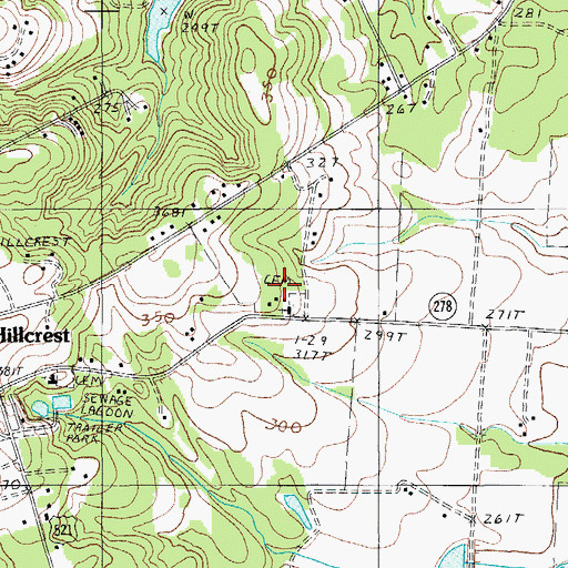 Topographic Map of Horeb Church, SC