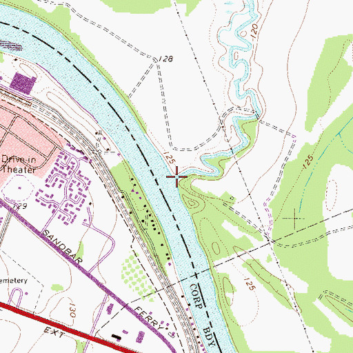 Topographic Map of Horse Creek, SC