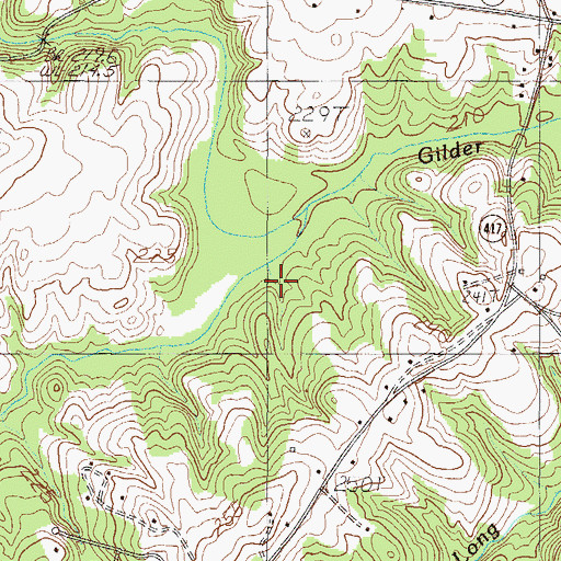 Topographic Map of Horsepen Creek, SC
