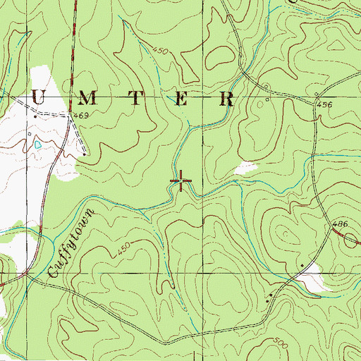 Topographic Map of Horsepen Creek, SC