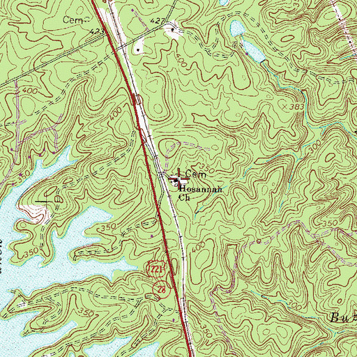 Topographic Map of Hosannah Church, SC