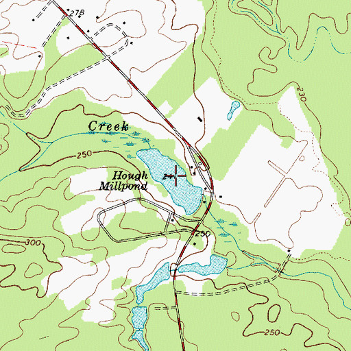 Topographic Map of Hough Millpond, SC