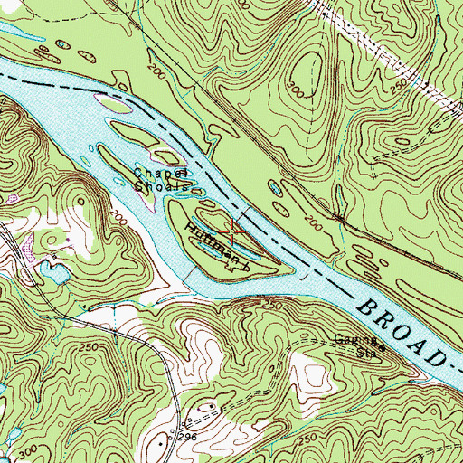 Topographic Map of Huffman Island, SC