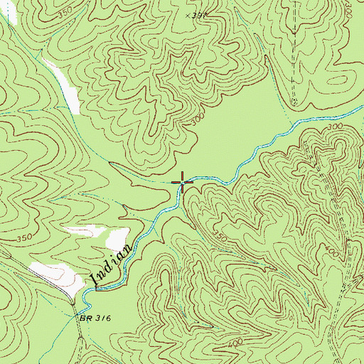 Topographic Map of Hunting Creek, SC