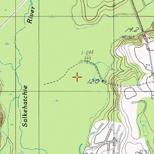 Topographic Map of Indian Creek, SC
