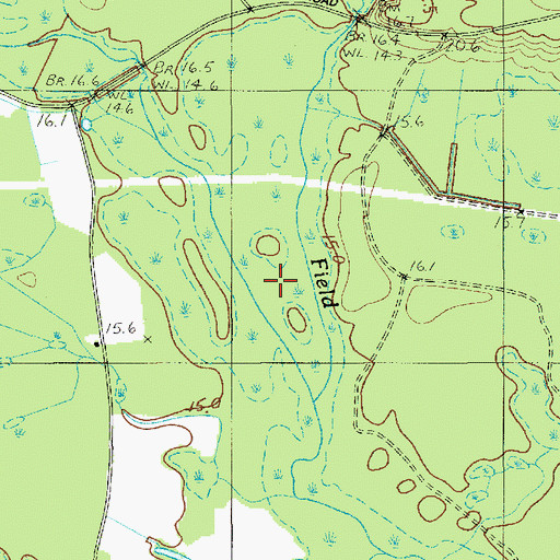 Topographic Map of Indian Field Swamp, SC