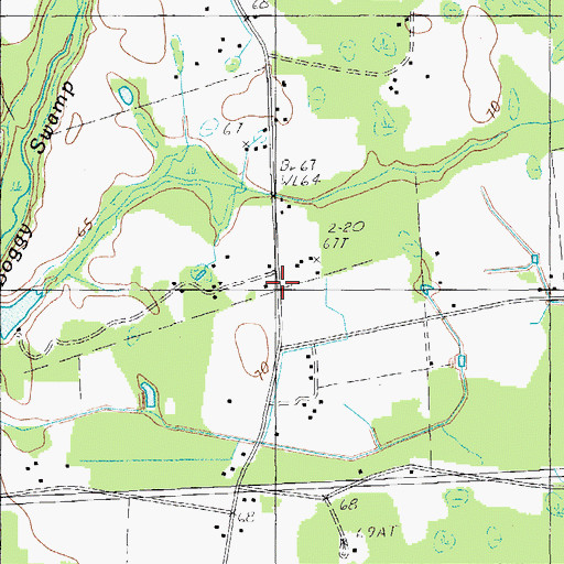 Topographic Map of Inglenook School (historical), SC