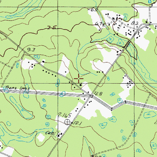 Topographic Map of Isaiah Church, SC