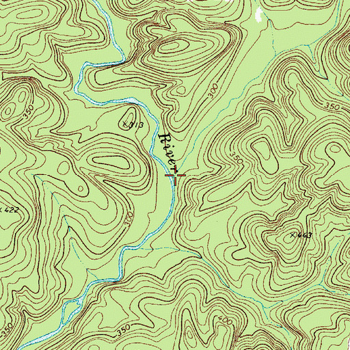 Topographic Map of Jackson Creek, SC
