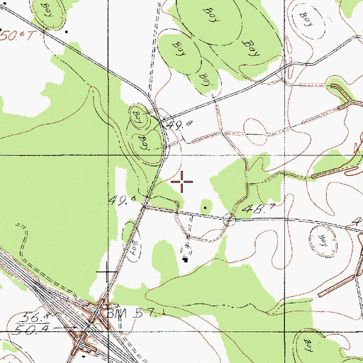 Topographic Map of Jericho Church, SC