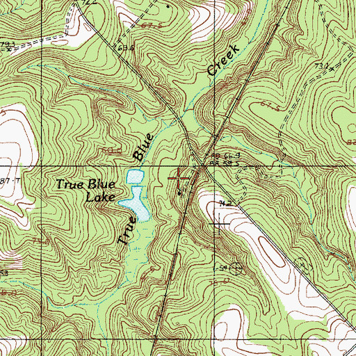 Topographic Map of Jerusalem Baptist Church, SC
