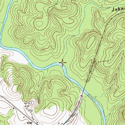 Topographic Map of Johnsons Creek, SC
