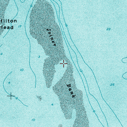 Topographic Map of Joiner Bank, SC