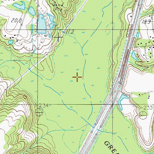 Topographic Map of Jones Swamp Creek, SC