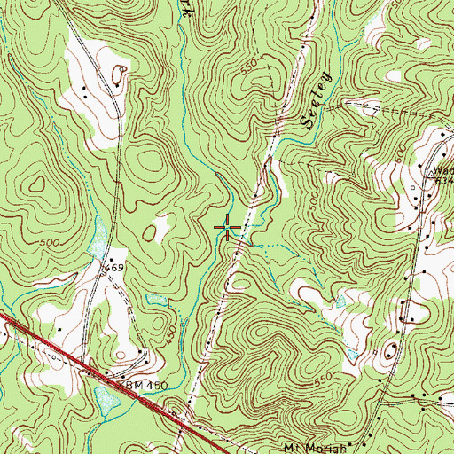 Topographic Map of Julies Fork, SC
