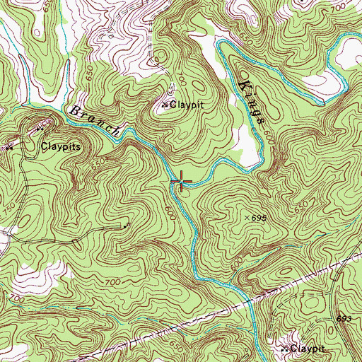 Topographic Map of Jumping Branch, SC