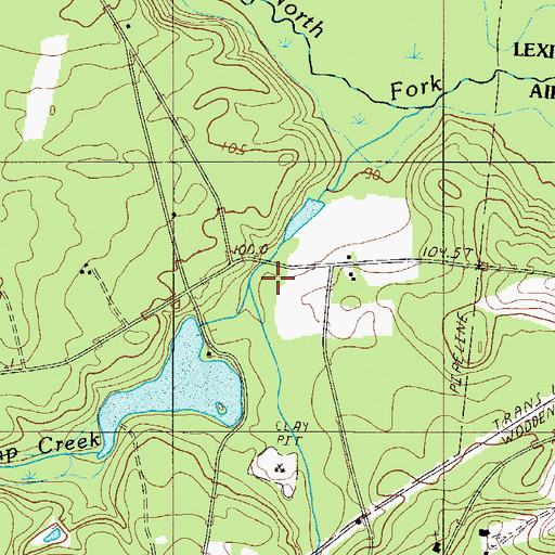Topographic Map of Juniper Creek, SC