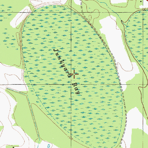 Topographic Map of Junkyard Bay, SC