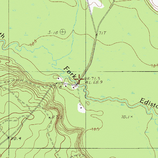 Topographic Map of Keadle Bridge, SC